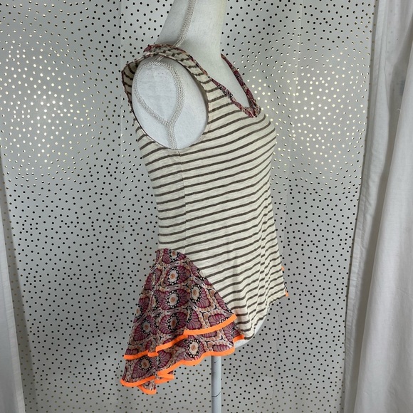 Anthro Postmark Striped Peplum Top - Picture 3 of 8